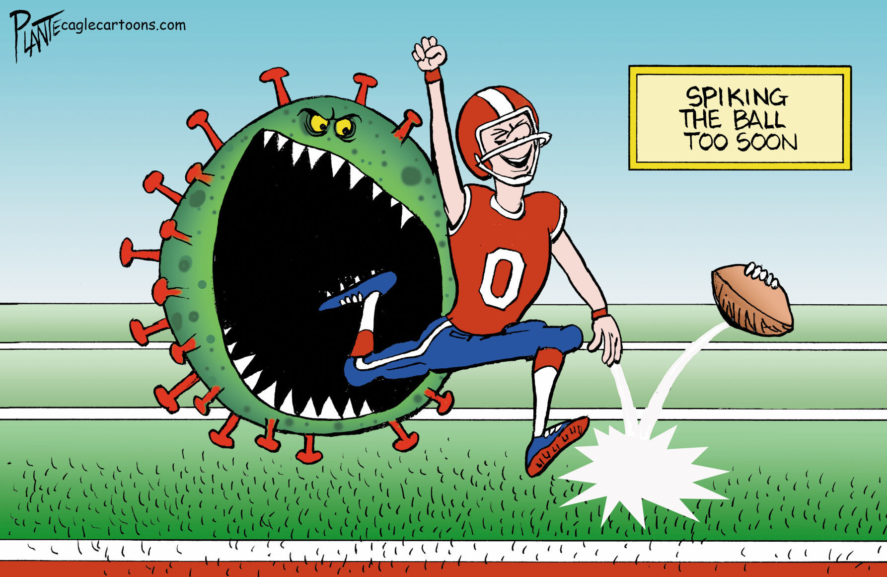 On the one yard line